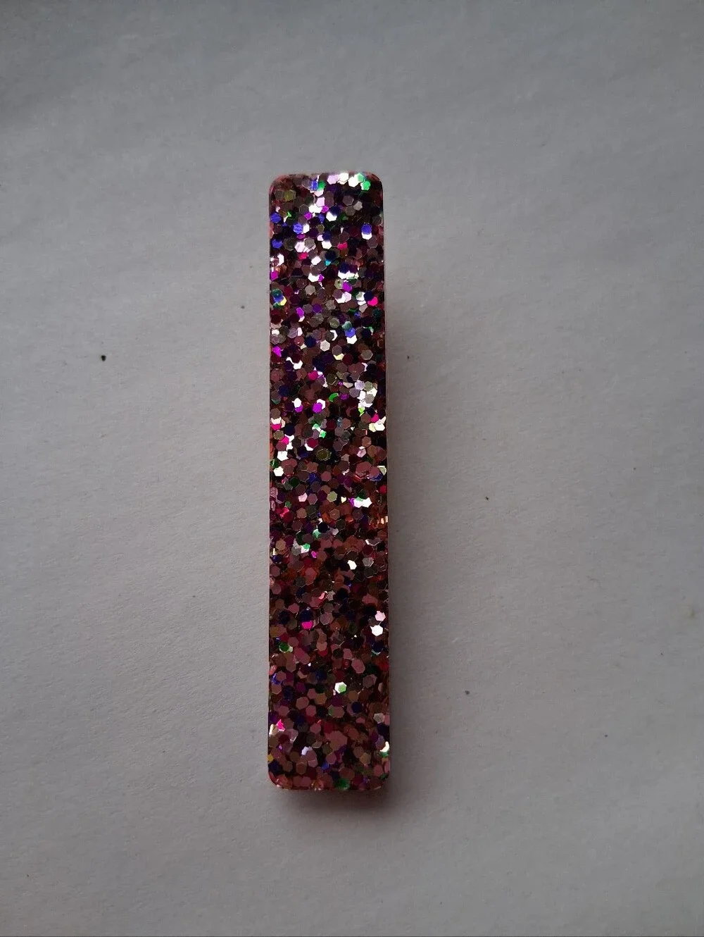 5/$25 Hand Crafted Multicolor Glitter Barrette